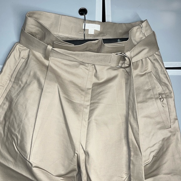 COS Pants - COS Wide Leg High Waist Trousers Light Beige Size with Belt included